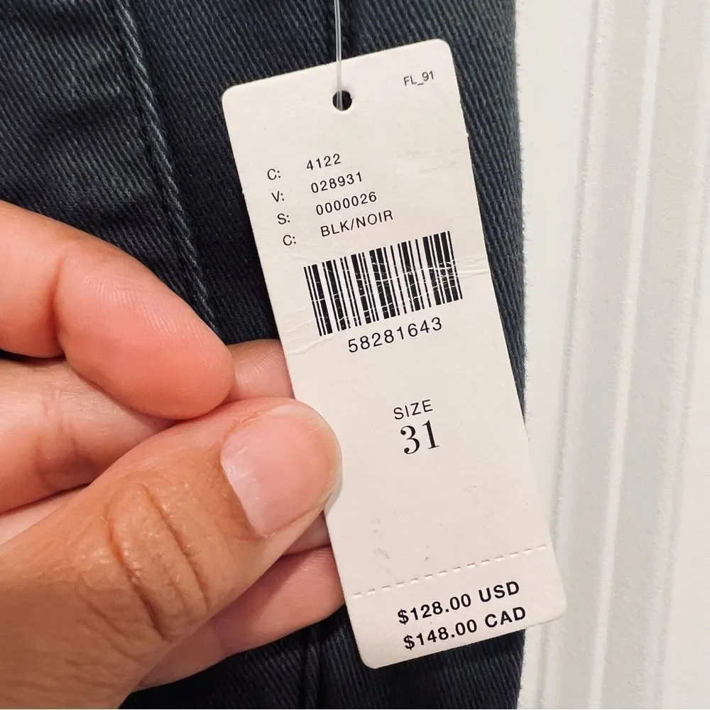 Anthropologie Pilcro High-Rise Darted Skinny Jeans in Black Women’s Sz. 31 NWT - Picture 4 of 14